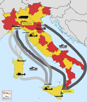 cartina geografica DAFO Italia